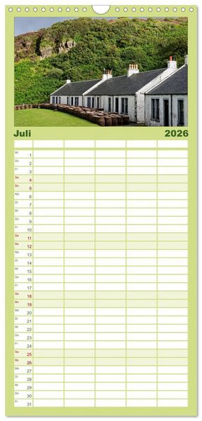 Produktbild: Familienplaner 2026 - Islay und das "Wasser des Lebens" mit 5 Spalten (Wandkalender, 21 x 45 cm) CALVENDO