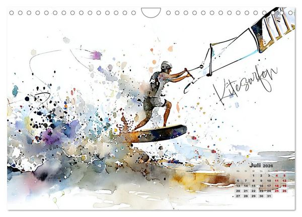 Produktbild: Olympische Luftspr&uuml;nge (Wandkalender 2026 DIN A4 quer), CALVENDO Monatskalender