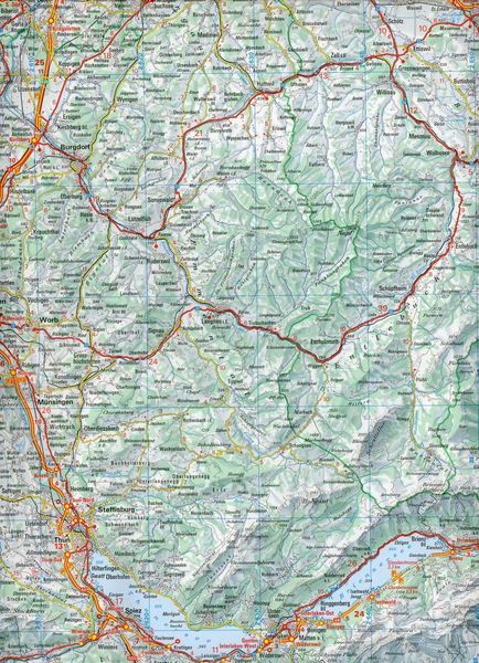 Produktbild: 6009 Strassenkarte Schweiz 1:200 000