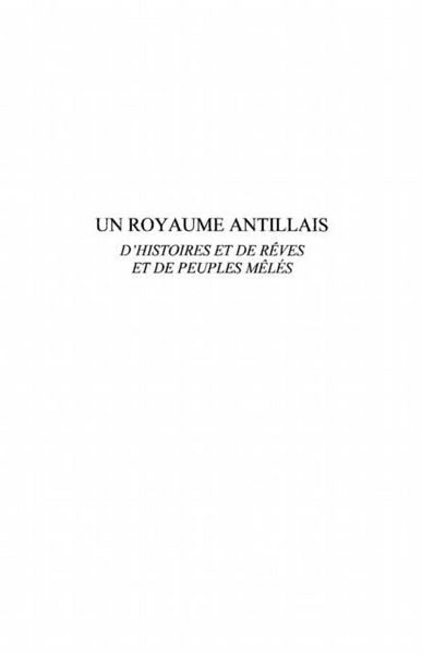 Produktbild: Un royaume antillais