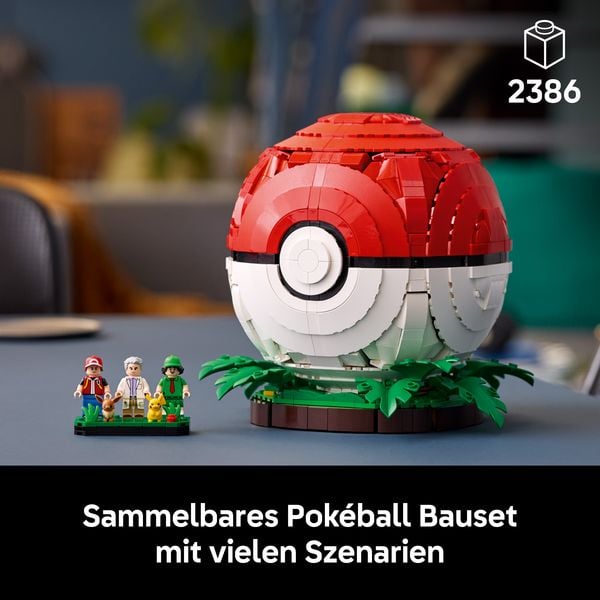 Produktbild: LEGO Pok&eacute;mon Pok&eacute;ball mit Beeindruckenden Trainermomenten Modellbau 72154