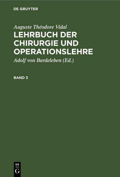 Produktbild: Lehrbuch der Chirurgie und Operationslehre. Band 3