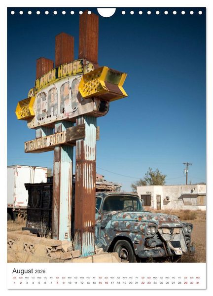 Produktbild: Historic Route 66 Motel (Wall Calendar 2026 DIN A4 portrait), CALVENDO 12 Month Wall Calendar