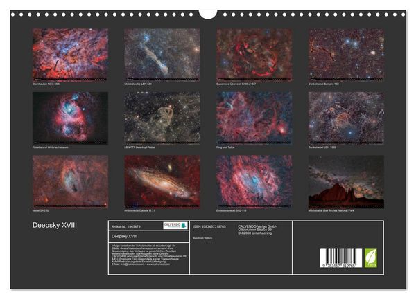 Produktbild: Deepsky XVIII (Wandkalender 2026 DIN A3 quer), CALVENDO Monatskalender