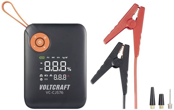 Produktbild: VOLTCRAFT Schnellstartsystem VC-CJS76 VC-16024485 Starthilfestrom (12 V)=300A 12 V-Ausgang 2x, USB-Steckdose 2x, Lade- und