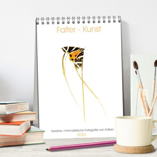 Produktbild: Falter - Kunst (Tischkalender 2026 DIN A5 hoch), CALVENDO Monatskalender