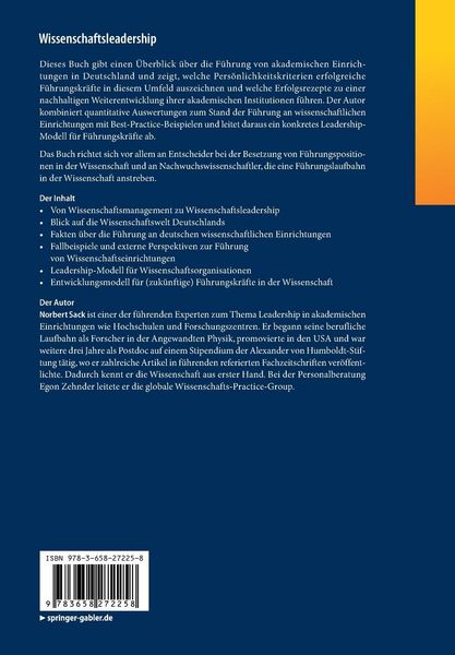 Produktbild: Wissenschaftsleadership