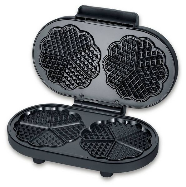 Produktbild: Severin WA 2118 Waffeleisen Kontrollleuchte, klappbar Schwarz