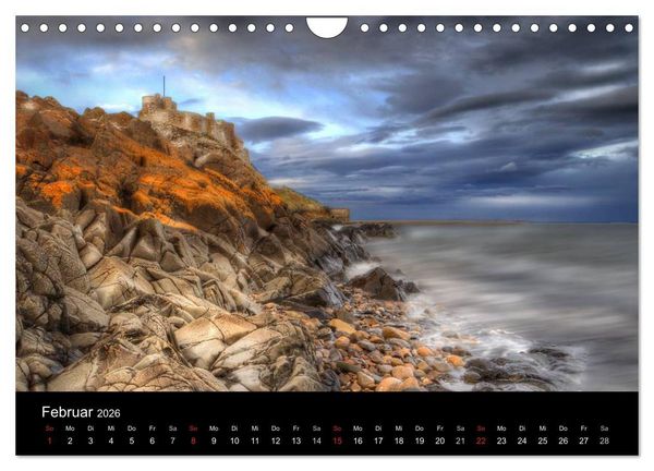 Produktbild: Holy Island - England (Wandkalender 2026 DIN A4 quer), CALVENDO Monatskalender