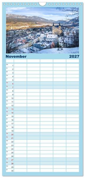 Produktbild: Familienplaner 2027 - MAGISCHES S&Uuml;DTIROL mit 5 Spalten (Wandkalender, 21 x 45 cm) CALVENDO