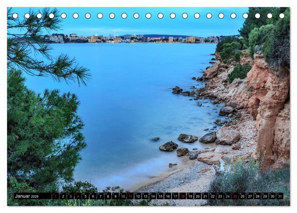 Produktbild: MALLORCA BEI NACHT (Tischkalender 2026 DIN A5 quer), CALVENDO Monatskalender