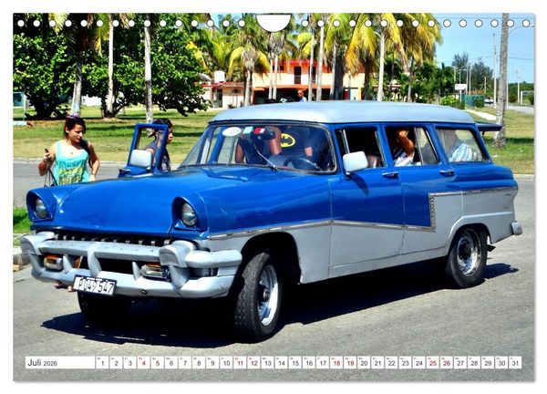 Produktbild: Kult-Kombis in Kuba - Oldtimer-Rarit&auml;ten der F&uuml;nfziger Jahre (Wandkalender 2026 DIN A4 quer), CALVENDO Monatskalender