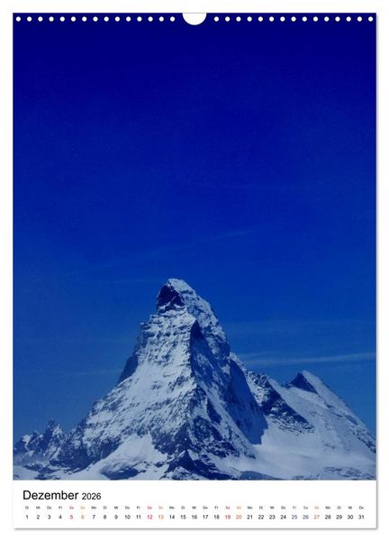 Produktbild: Horu Matterhorn im Hochformat (Wandkalender 2026 DIN A3 hoch), CALVENDO Monatskalender