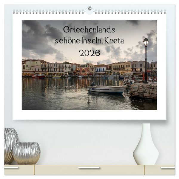 Produktbild: Griechenlands sch&ouml;ne Inseln, Kreta (hochwertiger Premium Wandkalender 2026 DIN A2 quer), Kunstdruck in Hochglanz