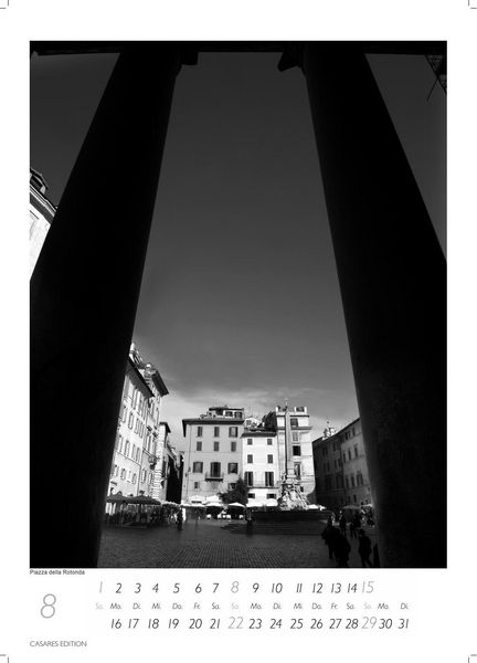 Produktbild: Rom schwarz-weiss Kalender 2027 &ndash; Wandkalender | Fotokalender Italien 59x42cm Grosses Format - . mit Historischen Motiven - Perfekt f&uuml;r Kunst, Architektur & Rom-Liebhaber