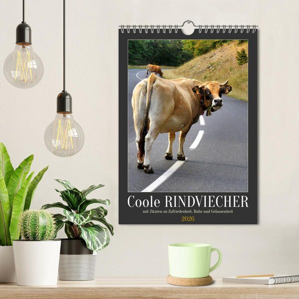 Produktbild: Coole Rindviecher (Wandkalender 2026 DIN A4 hoch), CALVENDO Monatskalender