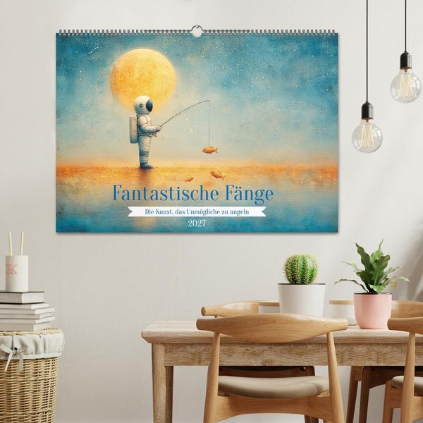 Produktbild: Fantastische F&auml;nge Die Kunst, das Unm&ouml;gliche zu angeln (Wandkalender 2027 DIN A2 quer), CALVENDO Monatskalender