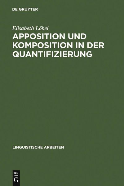 Produktbild: Apposition und Komposition in der Quantifizierung