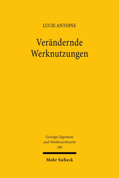 Produktbild: Ver&auml;ndernde Werknutzungen