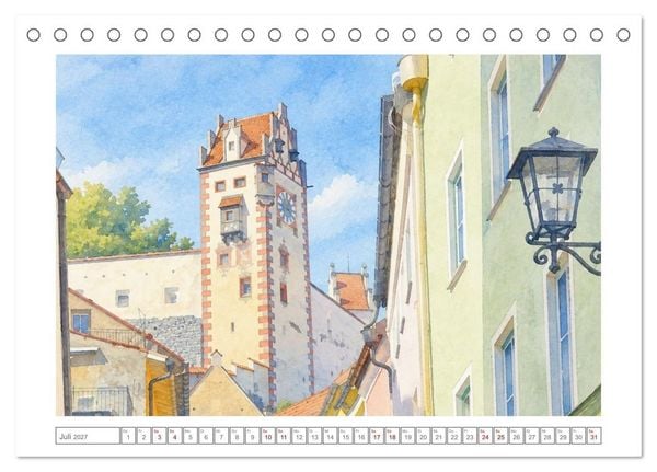 Produktbild: Idyllisches F&uuml;ssen (Tischkalender 2027 DIN A5 quer), CALVENDO Monatskalender