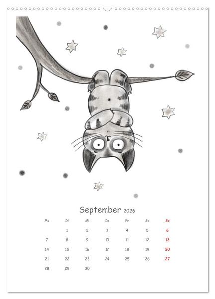 Produktbild: LEOPOLD DER DRITTE - Ein unglaublich liebenswerter Kater (hochwertiger Premium Wandkalender 2026 DIN A2 hoch), Kunstdruck in Hochglanz