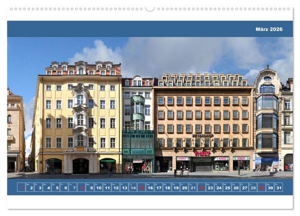 Produktbild: Leipzig Fassade 2026 (hochwertiger Premium Wandkalender 2026 DIN A2 quer), Kunstdruck in Hochglanz