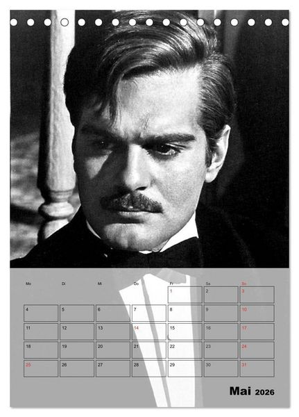 Produktbild: Filmstars - Legenden der goldenen Filmjahre (Tischkalender 2026 DIN A5 hoch), CALVENDO Monatskalender
