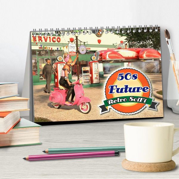 Produktbild: 50s Future - Retro SciFi (Tischkalender 2026 DIN A5 quer), CALVENDO Monatskalender