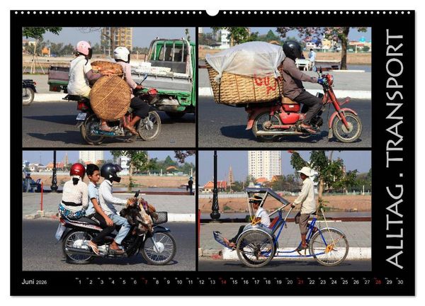Produktbild: Kambodscha - Highlights aus Asien 2026 (Wandkalender 2026 DIN A2 quer), CALVENDO Monatskalender