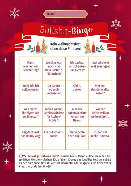 Produktbild: Weihnachts-Bingo