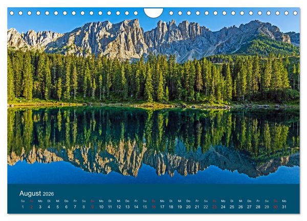 Produktbild: Dolomiten - Bezaubernde Giganten (Wandkalender 2026 DIN A4 quer), CALVENDO Monatskalender
