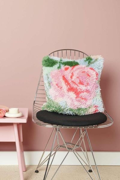 Produktbild: Rico Hooki Hooki, Kn&uuml;pfset, Kissen Rose, 40x40cm