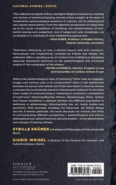 Produktbild: Testimony/Bearing Witness