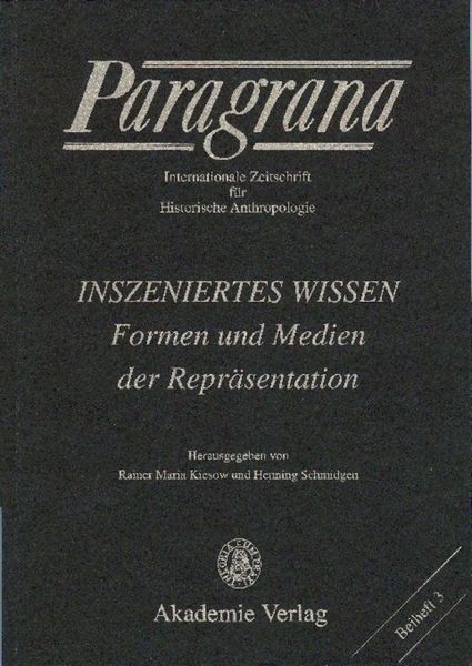 Produktbild: Inszeniertes Wissen