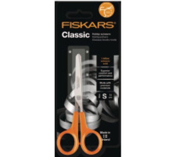 FISKARS Schere Classic Hobbyschere 13 cm Rechtshänder + Linkshänder