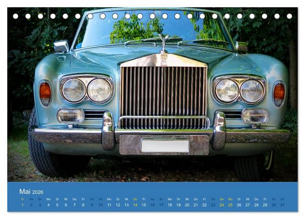 Produktbild: Rolls Royce Revival (Tischkalender 2026 DIN A5 quer), CALVENDO Monatskalender