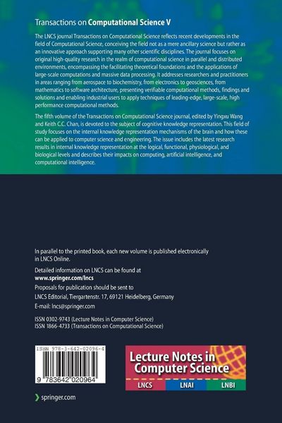 Produktbild: Transactions on Computational Science V