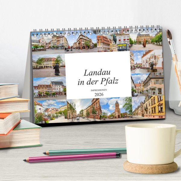 Produktbild: Landau in der Pfalz Impressionen (Tischkalender 2026 DIN A5 quer), CALVENDO Monatskalender