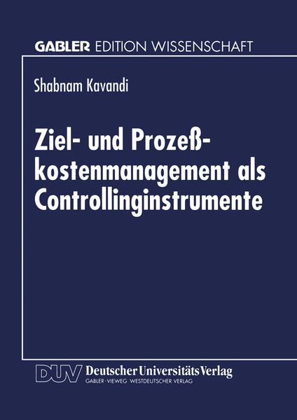 Produktbild: Ziel- und Proze&szlig;kostenmanagement als Controllinginstrumente
