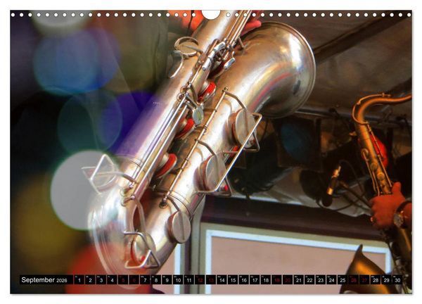 Produktbild: SAXOPHON - on stage (Wandkalender 2026 DIN A3 quer), CALVENDO Monatskalender