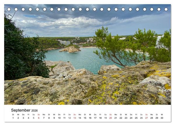 Produktbild: Wandern auf Menorca (Tischkalender 2026 DIN A5 quer), CALVENDO Monatskalender