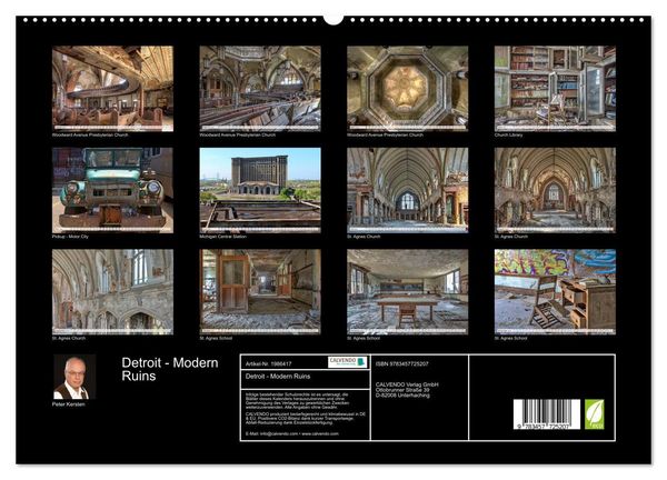 Produktbild: Detroit - Modern Ruins (hochwertiger Premium Wandkalender 2026 DIN A2 quer), Kunstdruck in Hochglanz