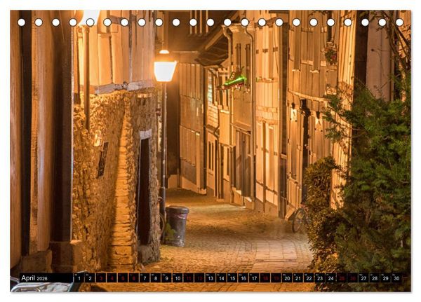 Produktbild: Essen bei Nacht (Tischkalender 2026 DIN A5 quer), CALVENDO Monatskalender