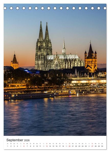 Produktbild: K&ouml;lner Dom - Blickwinkel auf ein Wahrzeichen (Tischkalender 2026 DIN A5 hoch), CALVENDO Monatskalender