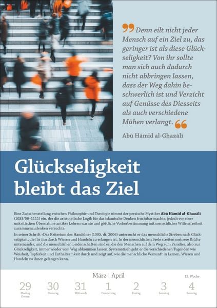 Produktbild: DIE ZEIT Philosophie Wochen-Kulturkalender 2027 - 53 Denkanst&ouml;&szlig;e f&uuml;r 2027