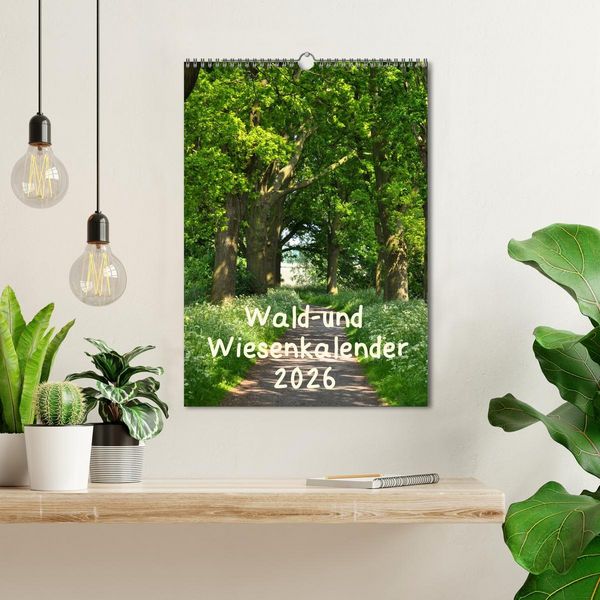 Produktbild: Wald- und Wiesenkalender 2026 Planer (Wandkalender 2026 DIN A3 hoch), CALVENDO Monatskalender