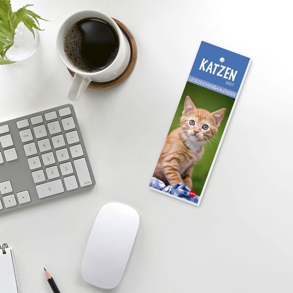 Produktbild: Katzen Lesezeichen & Kalender 2027