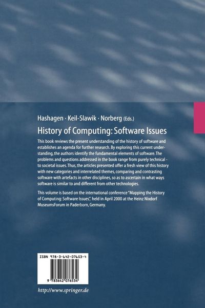 Produktbild: History of Computing: Software Issues