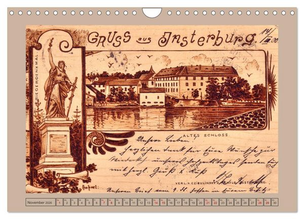 Produktbild: Gruss aus Insterburg - Historische Stadtansichten (Wandkalender 2026 DIN A4 quer), CALVENDO Monatskalender