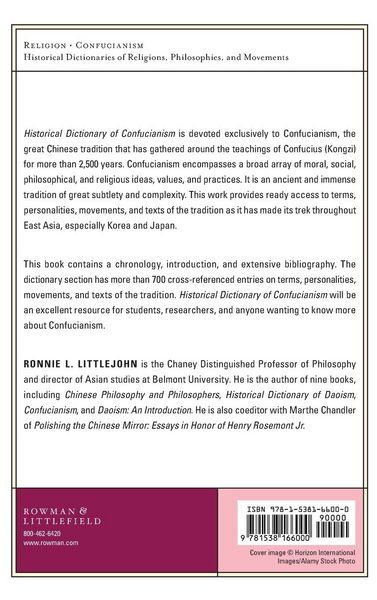 Produktbild: Historical Dictionary of Confucianism